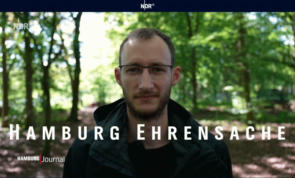 Screenshot, TV-Beitrag „Hamburg Journal / Hamburg Ehrensache“, NDR